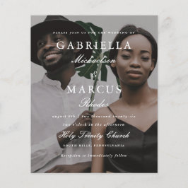 写真エレガントタイポグラフィオーバーレイ結婚予算