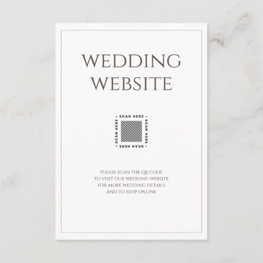 写真エレガントタイポグラフィモダンエンクロージャカード エンクロージャーカード (裏面)