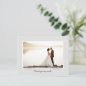 写真エレガントタイポグラフィ | サンキュー ポストカード (スタンド正面)