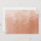 写真エレガントテラコッタモノグラム結婚ズ セーブザデート (裏面)