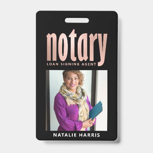 写真エレガントバラ金ゴールド公証融資  バッジ (正面)