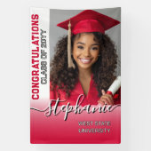 写真エレガントパーソナライズされたの卒業 横断幕 (縦)