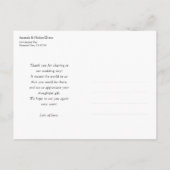 写真エレガントパーソナライズされたの有結婚難を祈る ポストカード (裏面)