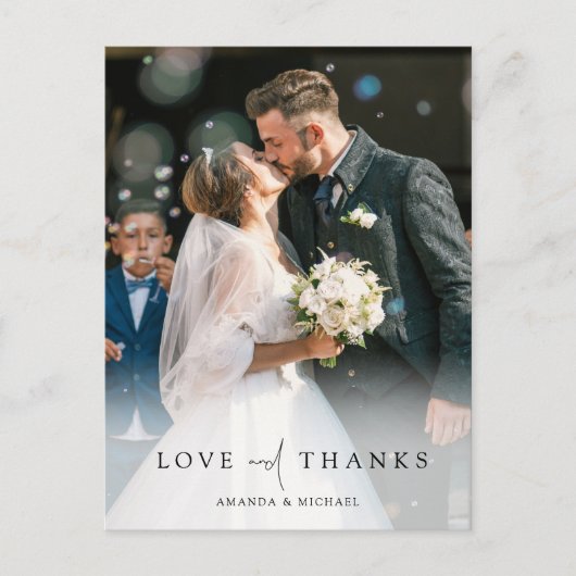 写真エレガントパーソナライズされたの有結婚難を祈る ポストカード (正面)