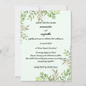 写真エレガントパーソナライズされた結婚式招待状カード セーブザデート (正面)