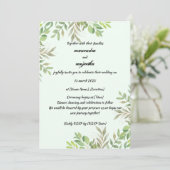 写真エレガントパーソナライズされた結婚式招待状カード セーブザデート (スタンド正面)