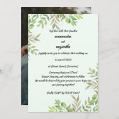 写真エレガントパーソナライズされた結婚式招待状カード セーブザデート (正面/裏面)