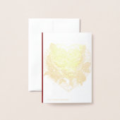 写真エレガントパーソナライズされた結婚式招待状カード 箔カード (裏面封筒付き)