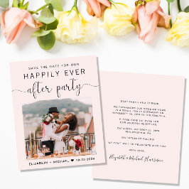 写真エレガントピンクの結婚式レセプション日付を保存