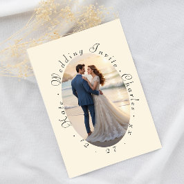 写真エレガントフレームQRコード 招待状