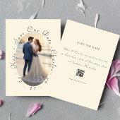 写真エレガントフレームQRコード 招待状