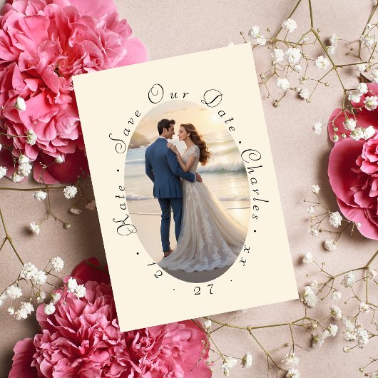 写真エレガントフレームQRコード 招待状