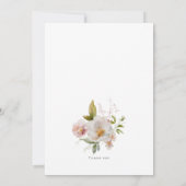 写真エレガントフローラキンセアニェラ 招待状 (裏面)