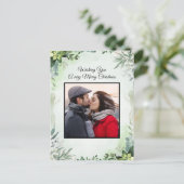 写真エレガントフローラメリークリスマス シーズンポストカード (スタンド正面)