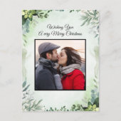 写真エレガントフローラメリークリスマス シーズンポストカード (正面)