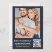 写真エレガントフローラ結婚アールヌーボー 招待状 (裏面)