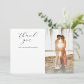 写真エレガントブライダルシャワーありがとう サンキューカード (スタンド正面)