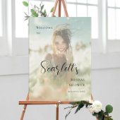 写真エレガントブライダルシャワー歓迎 ポスター
