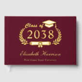 写真エレガントブルゴーニュ卒業パーティー ゲストブック (正面)