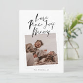 写真エレガントブース宗教的な愛の平和の喜び シーズンカード (スタンド正面)