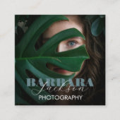 写真エレガントプロフェッショナル書 スクエア名刺 (正面)