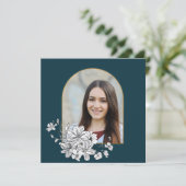 写真エレガントヘブライ語バルミツワー招待状 招待状 (スタンド正面)