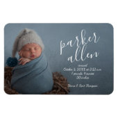 写真エレガントベビー誕生発表大 マグネット (横)