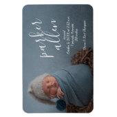 写真エレガントベビー誕生発表大 マグネット (縦)