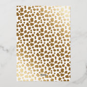 写真エレガントペットの飼い主ハッピーニューイヤー金ゴールド 箔シーズンカード (裏面)