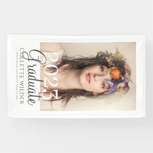 写真エレガントポートレート卒業2023 横断幕 (横)