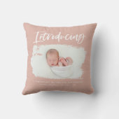 写真エレガントミニマル誕生 クッション (裏面)