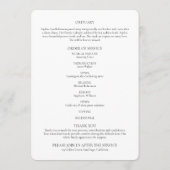 写真エレガントメモリアルのサービス順のスクリプト プログラム (裏面)