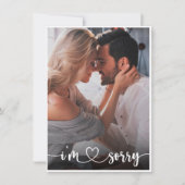 写真エレガントメモリ申し訳ない謝罪カード サンキューカード (正面)