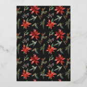 写真エレガントメリークリスマス 箔シーズンカード (裏面)