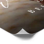 写真エレガントモダンのシンプル結婚歓迎 ポスター (角)