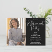 写真エレガントモダンの削除パーティー 招待状 (スタンド正面)