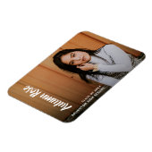 写真エレガントモダンの卒業 マグネット (左側)