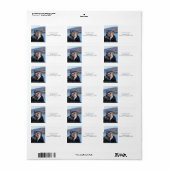 写真エレガントモダンの結婚住所 シール (フルシート)