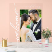 写真エレガントモダンの結婚歓迎 アクリルサイン (ウェディング)