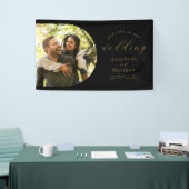 写真エレガントモダンの結婚歓迎 横断幕 (トレードショー)