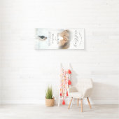 写真エレガントモダンの結婚歓迎 横断幕 (インサイチュ)