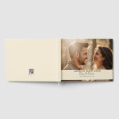 写真エレガントモダンカスタムQrコード ゲストブック (全面)