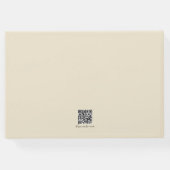 写真エレガントモダンカスタムQrコード ゲストブック (裏面)