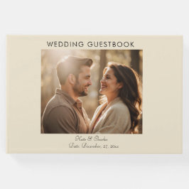 写真エレガントモダンカスタムQrコード ゲストブック