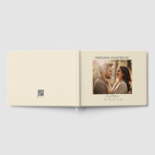 写真エレガントモダンカスタムQrコード ゲストブック (全面)