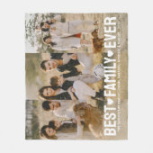 写真エレガントモダンフ最高のァミリ フリースブランケット (正面)