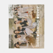 写真エレガントモダンフ最高のァミリ フリースブランケット (正面)