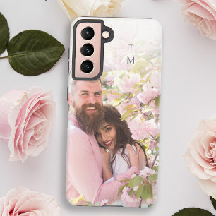 写真エレガントモダンミニマルモノグラム SAMSUNG GALAXY S21ケース