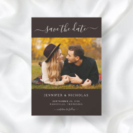 写真エレガントモダン日付の保存 セーブザデート