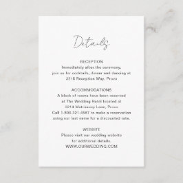 写真エレガントモダン結婚の エンクロージャーカード